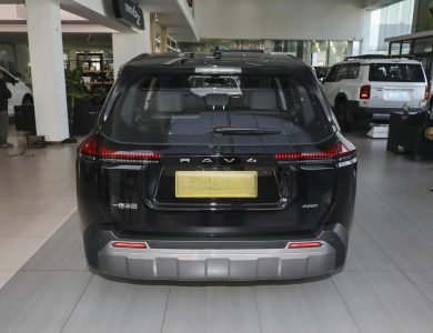 Toyota RAV4 rear view new car export to Africa