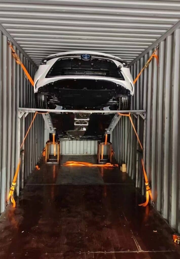 Toyota Corolla shipping process from China to Nigeria at port