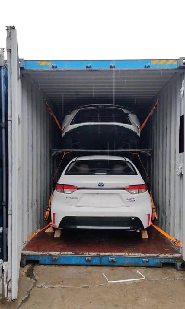 Toyota Corolla ready for vehicle export to Lagos Nigeria